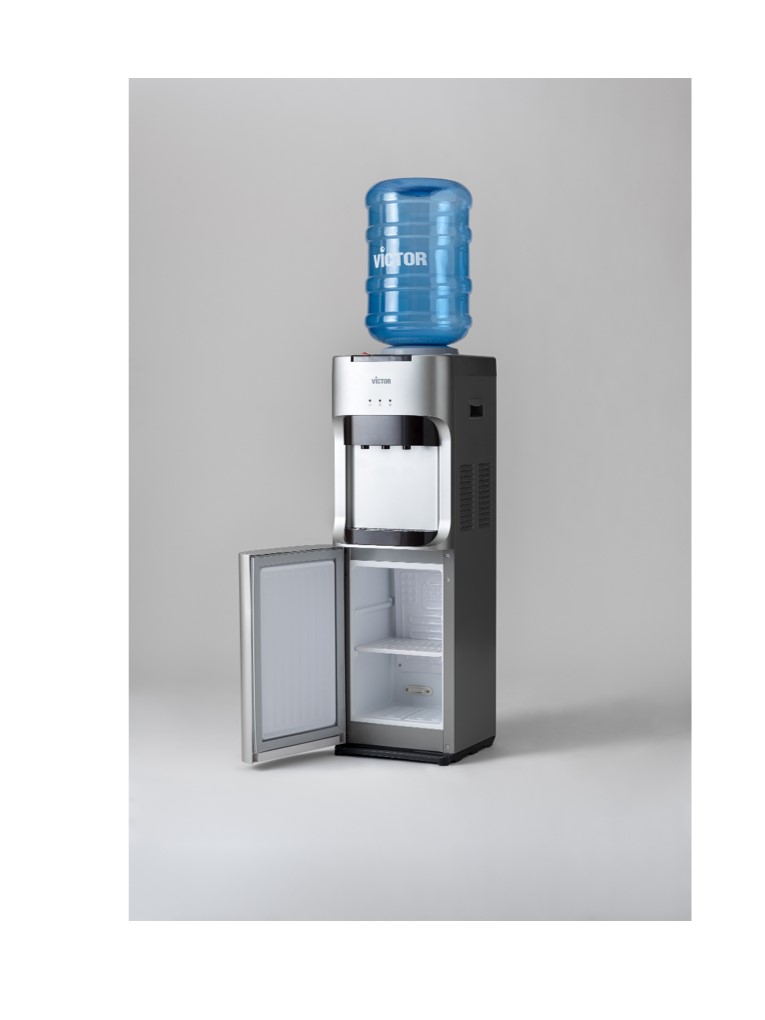 เครื่องทำน้ำร้อน-เย็น พลาสติก 2 ก๊อก พร้อมตู้เย็น 20 ลิตร VT-2335R